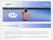 Tablet Screenshot of easternsuburbsphysiotherapy.com.au